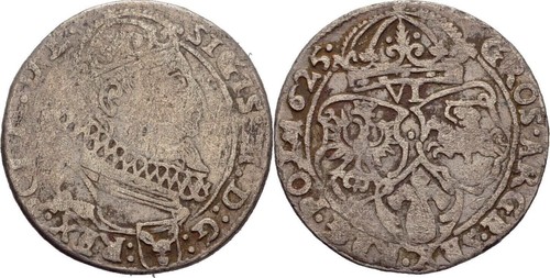 Polen gröscher 1625 - 6,