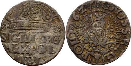 Polen groschen 1627 sigismund - polen,