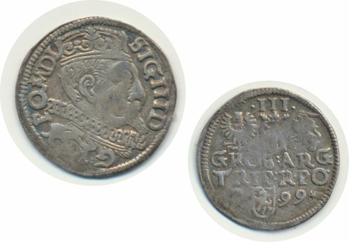 Polen groschen sigismund - polen, 3