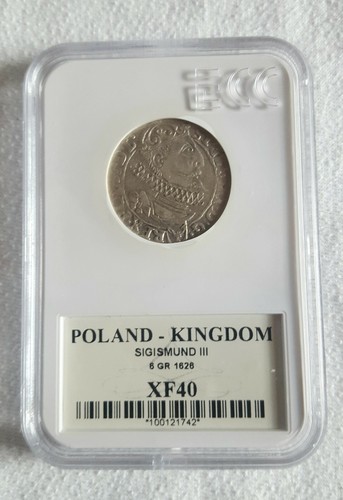 Polen sigismund iii groschen - sigismund, 6